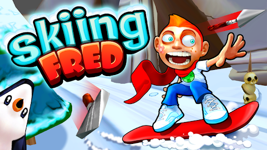 Skiing Fred gameplay screenshot